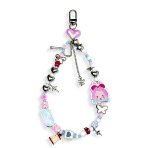 Charming Pink and Silver Beaded Bracelet